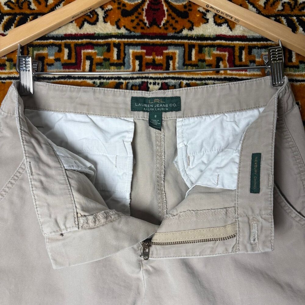 Bundle: 2 Lauren Ralph Lauren Newbury Chinos 100% Cotton Khaki sz 6 Uniform - Picture 7 of 13